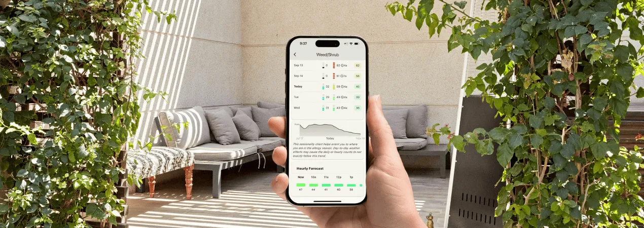 Check Real-Time Pollen Counts Near You in the Pollen Wise App